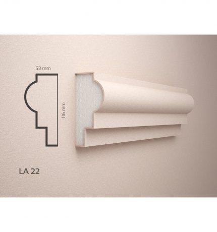 Profile polistiren exterior acoperite cu Rasina - LA22