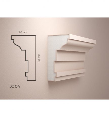 Profile decorative polistiren Polistiren Expandat acoperit cu Rasina LC04 LC 04